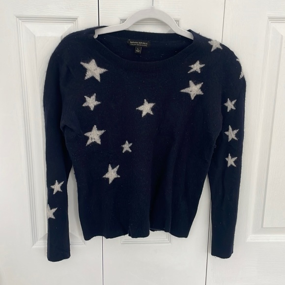 Banana Republic Sweaters | Banana Republic Starts Navy Blue Sweater - Picture 3 of 3